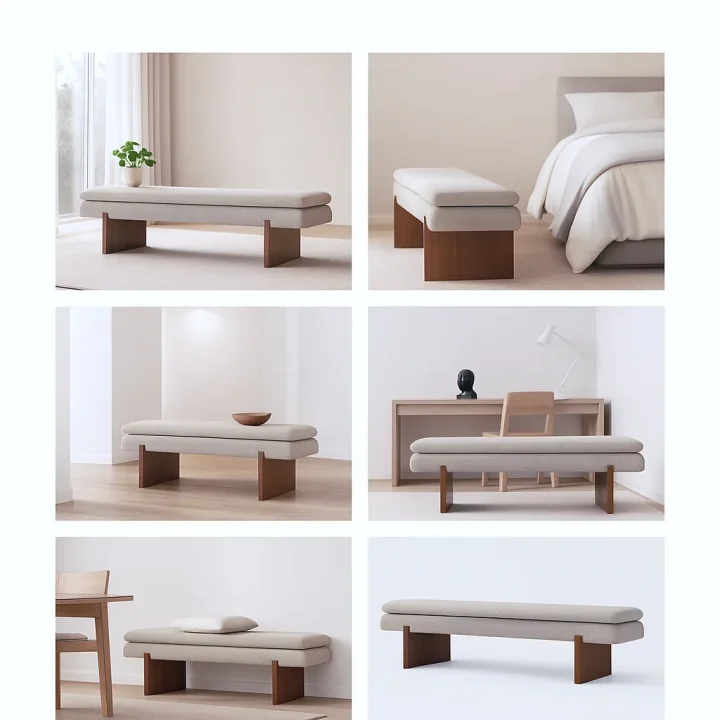 Umi fabric Bench ARTESIA 3