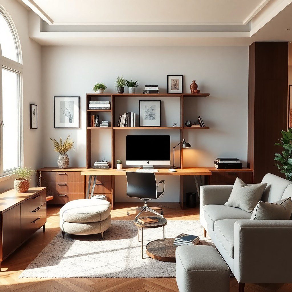 Temukan inspirasi desain interior ruang kerja di rumah yang fungsional dan stylish. Dari pemilihan furnitur hingga pencahayaan yang tepat, ciptakan lingkungan kerja yang nyaman dan produktif."