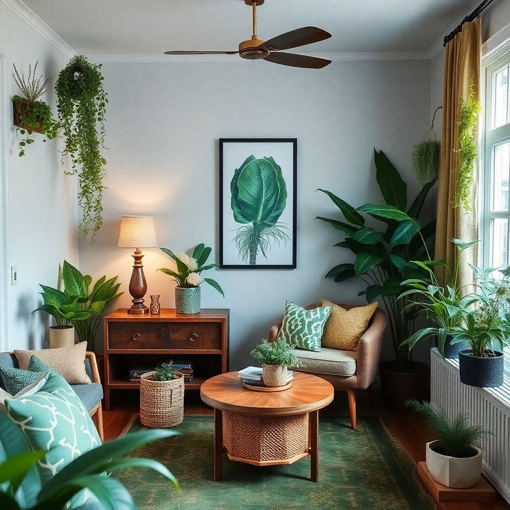 Menggunakan Dekorasi Hijau untuk Menghidupkan Ruangan