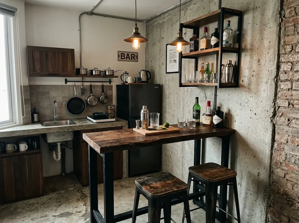 Mini Bar Industrial Sederhana