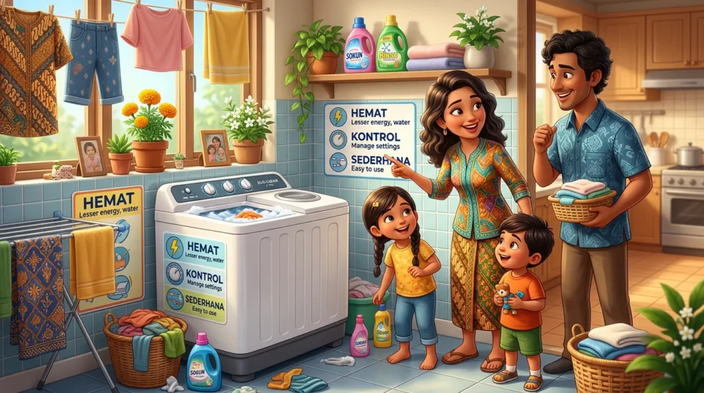 Kenapa mesin cuci 2 tabung masih banyak dicari