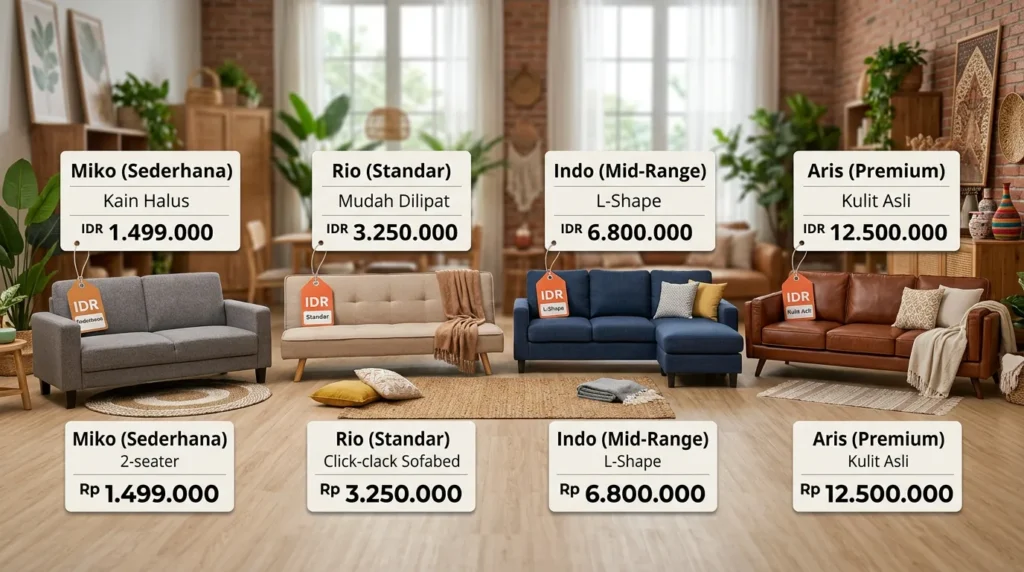 Kisaran harga sofabed
