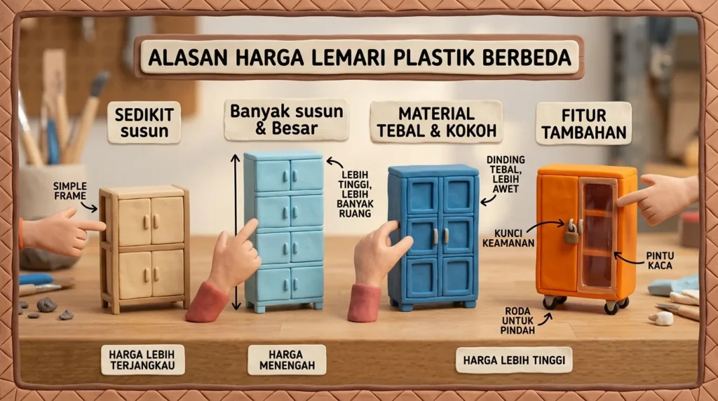 Mengapa Harga Lemari Plastik Bisa Berbeda Jauh