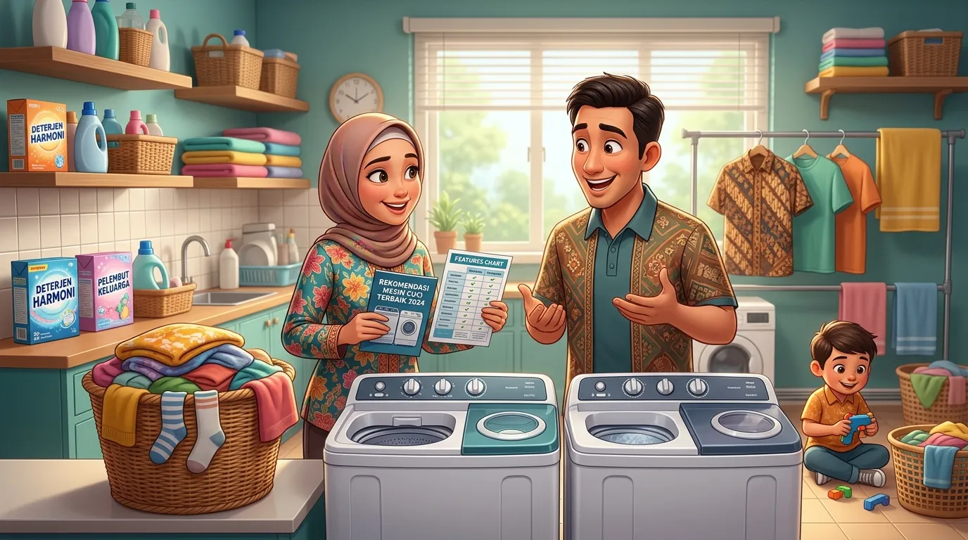 Rekomendasi Mesin Cuci 2 Tabung yang Hemat Listrik dan Awet