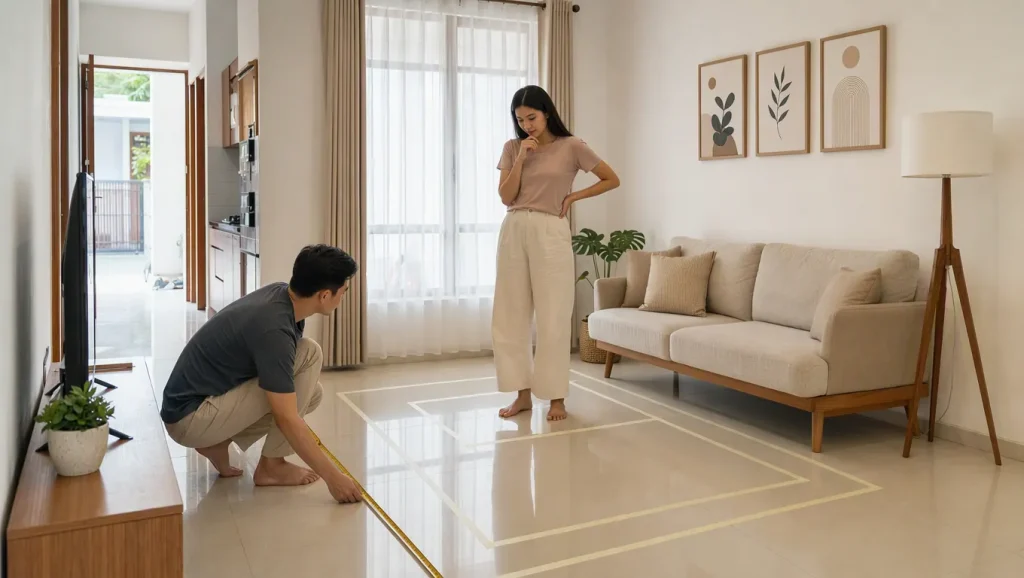 Cara mengukur ruangan sebelum membeli sofa