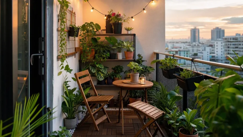 Sudut Balkon Menjadi Taman Mini
