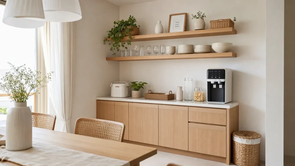Sudut Ruang Makan Menjadi Pantry Terbuka