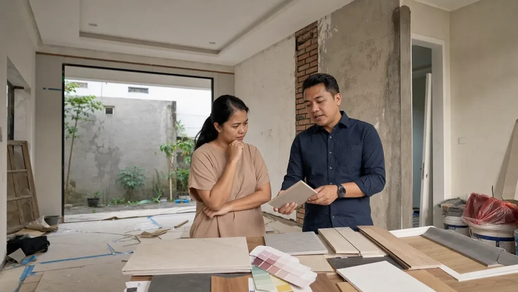 Rincian biaya renovasi interior berdasarkan komponen